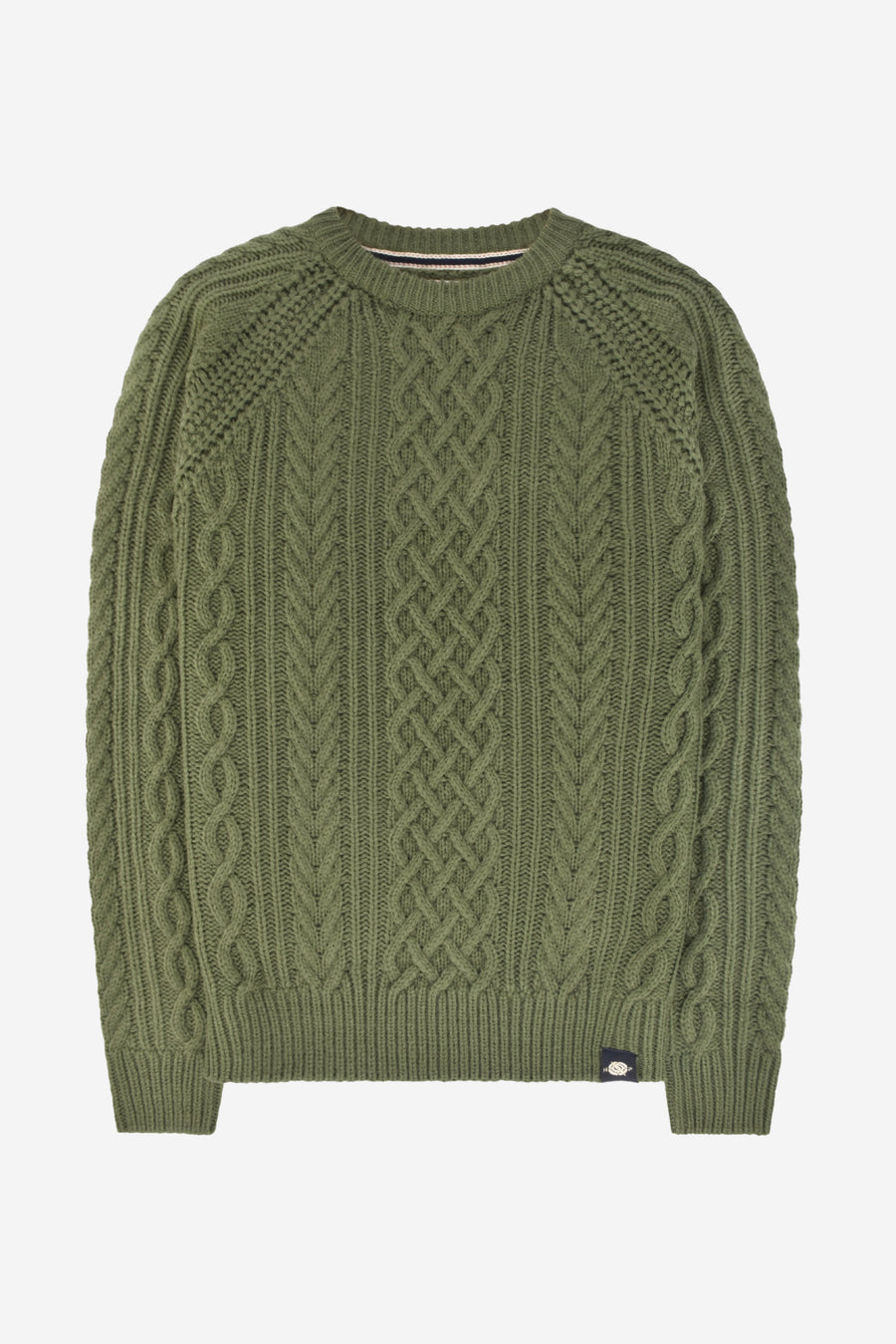 Fisherman cable crewneck sweater sale