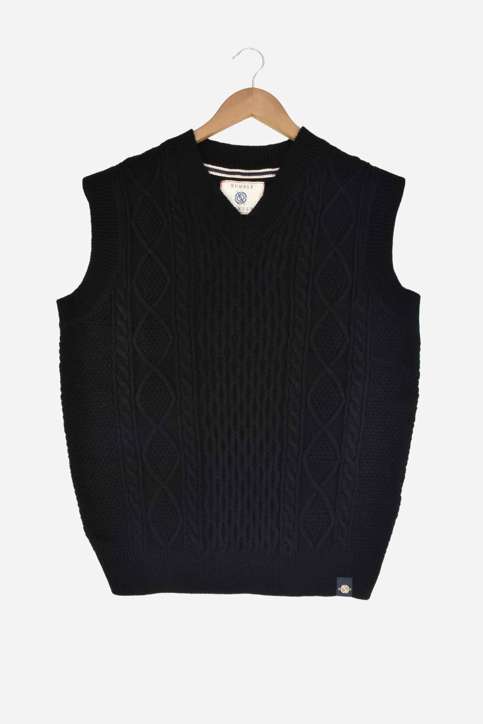 Humble Pioneer Men s Black Cable Vest