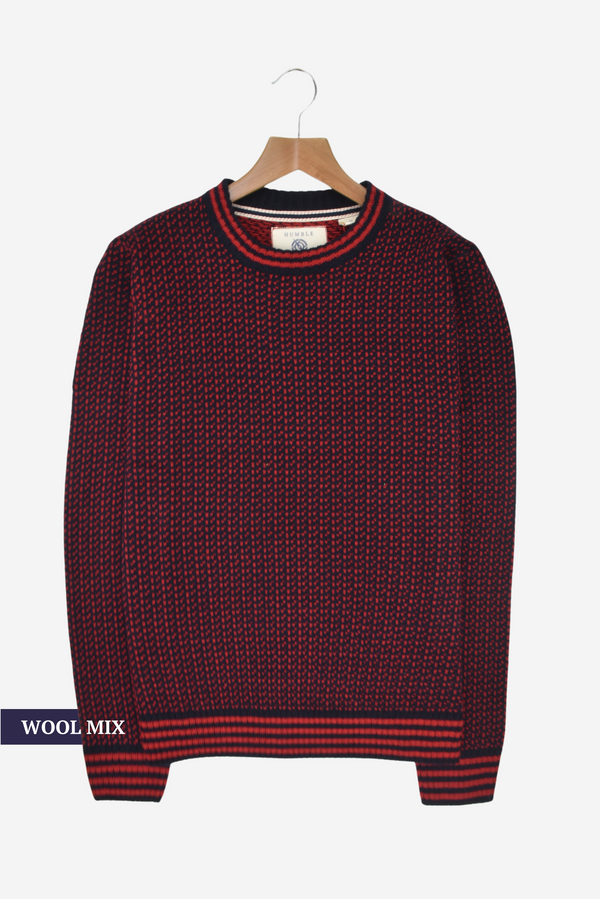 Humble Pioneer - Men's Red Norwegian Jumper