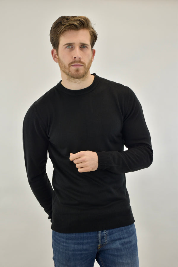 Humble Pioneer - Black Soft Touch Crewneck Jumper