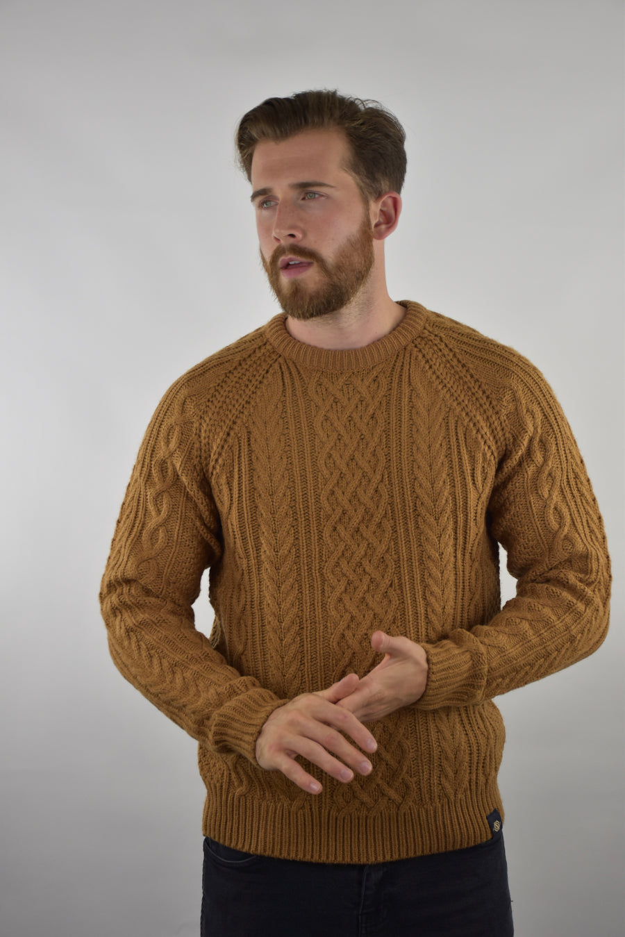 Fisherman cable shop knit sweater