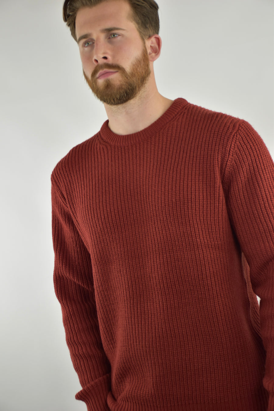 Humble Pioneer - Men's Clay Fisherman Rib Crewneck