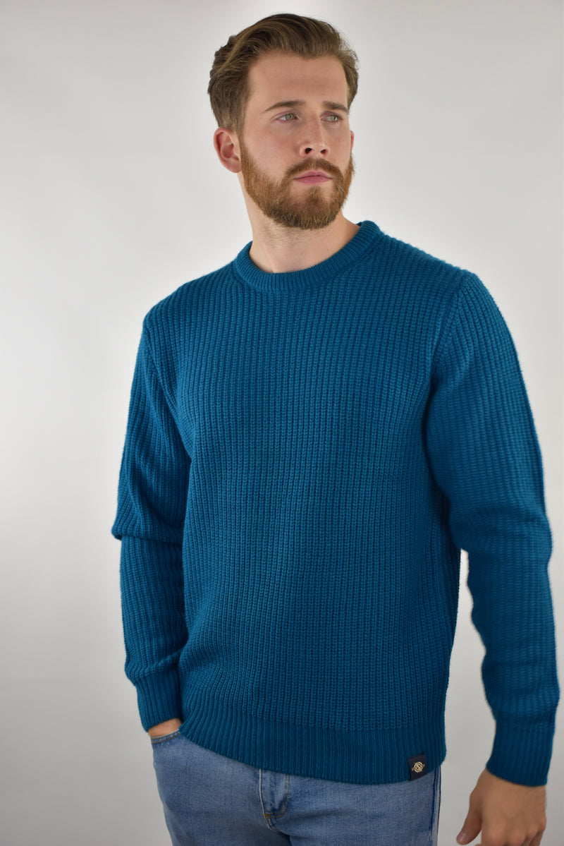 Humble Pioneer - Men's Ink Fisherman Rib Crewneck