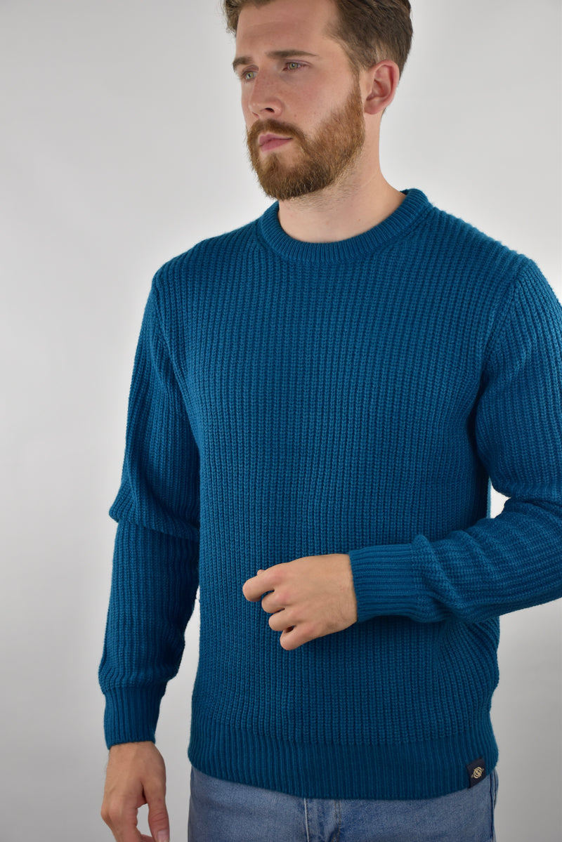 Humble Pioneer - Men's Ink Fisherman Rib Crewneck