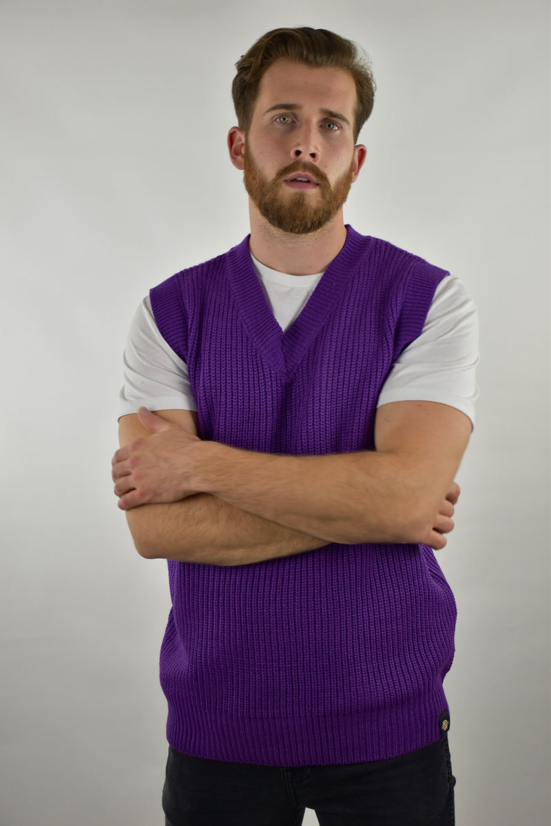 Humble Pioneer - Men's Regal Half Cardigan Stitch Vest